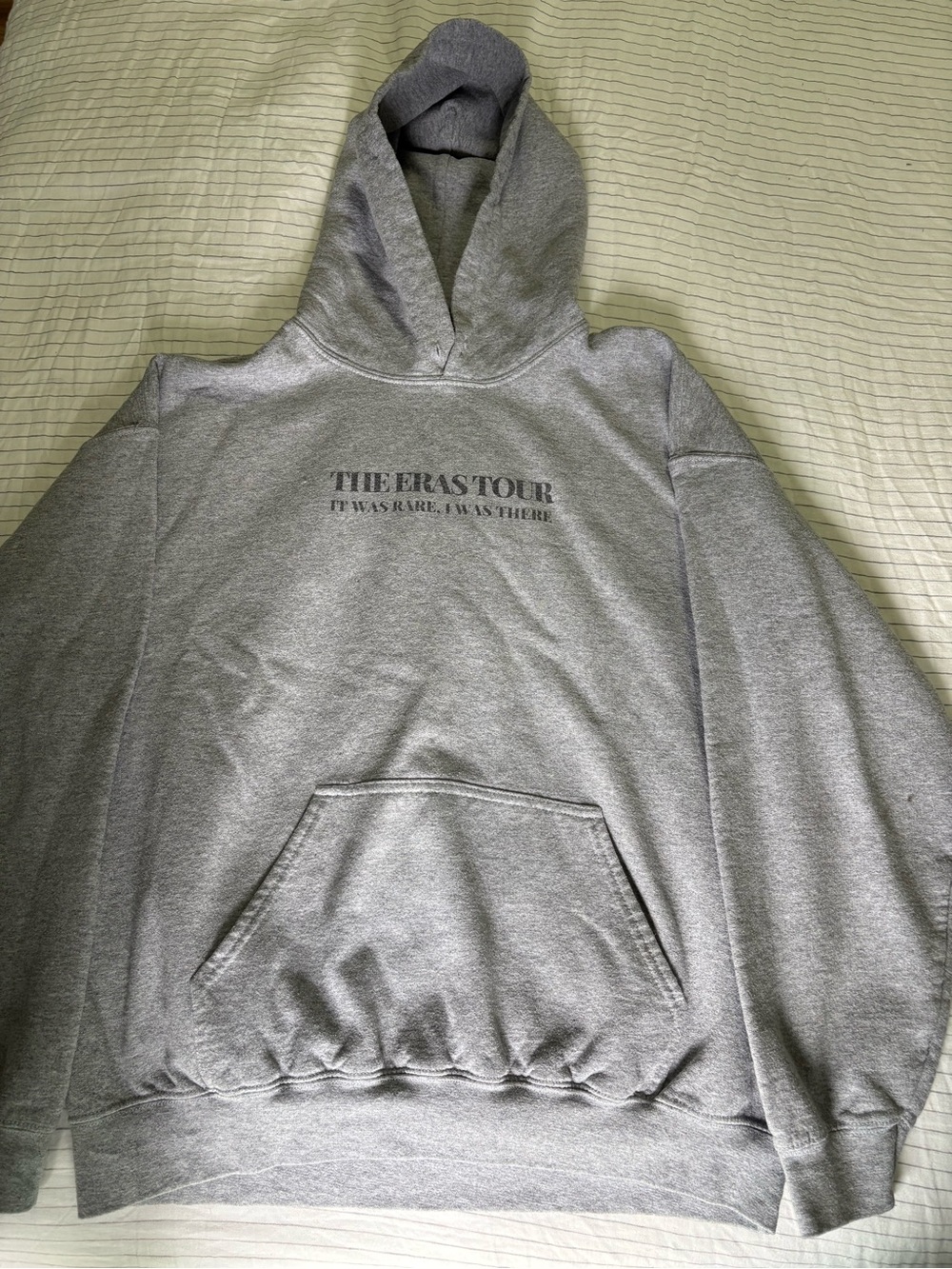 Taylor Swift Eras Tour Hoodie, Grey, size Large